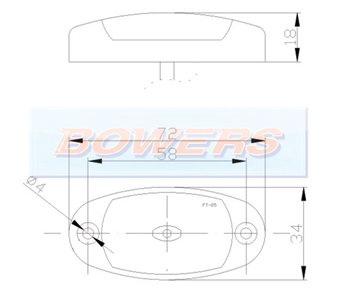 Oval LED Marker Lamp FT-025 Schematic